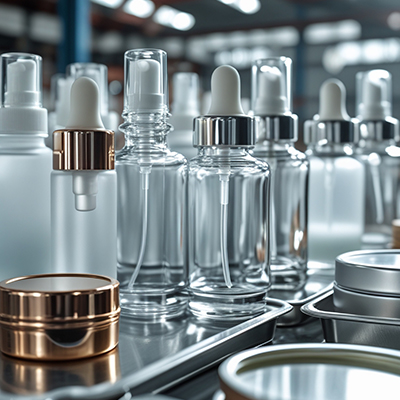 Glass bottles metal caps and luxury cosmetic containers wholesale