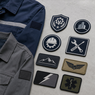 Brand patches and wappen for apparel and accessories