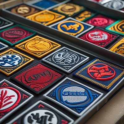 Brand patches and wappen for apparel and accessories