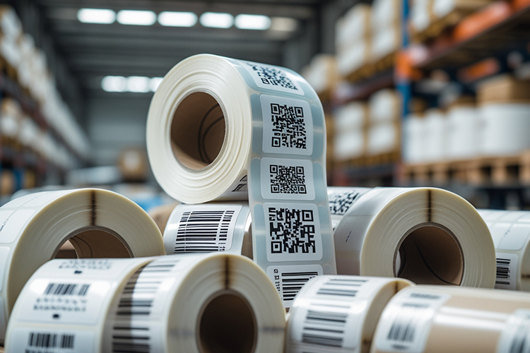 Stickers and barcode labels for product and retail packaging