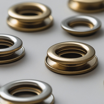 Metal rivets and studs for leather goods and apparel