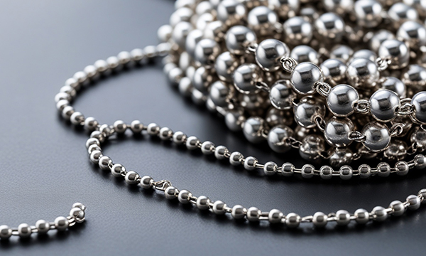 Metal chains and rings for bags and accessory hardware
