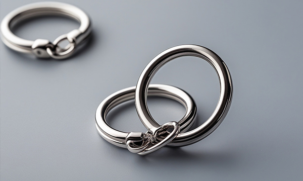 Metal chains and rings for bags and accessory hardware