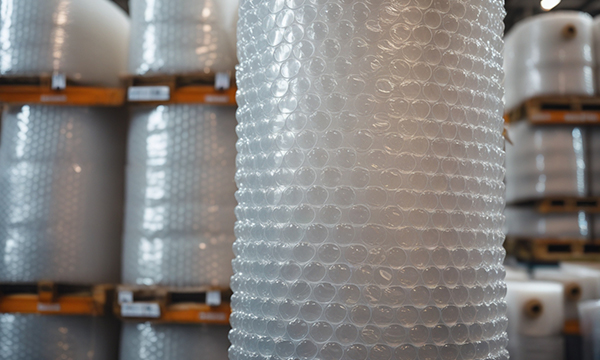 Bubble wrap and cushioning materials for safe product packaging