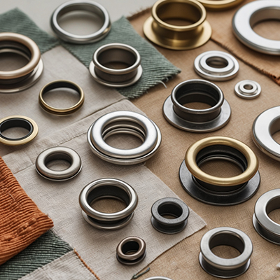 Garment rivets and eyelets hardware for clothing production
